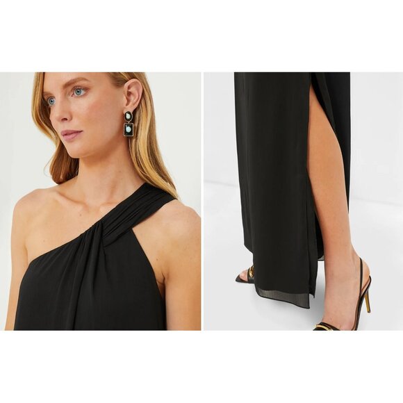 Tuckernuck Black One Shoulder Dress - Picture 2 of 7